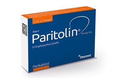 Paritolin 10 Mcg/ 2 Ml Iv Enjeksiyonluk Cozelti (5 Ampul) Fiyatı
