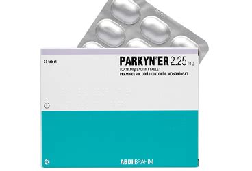 Parkipex Er 2.25 Mg Uzatilmis Salimli 30 Tablet Fiyatı