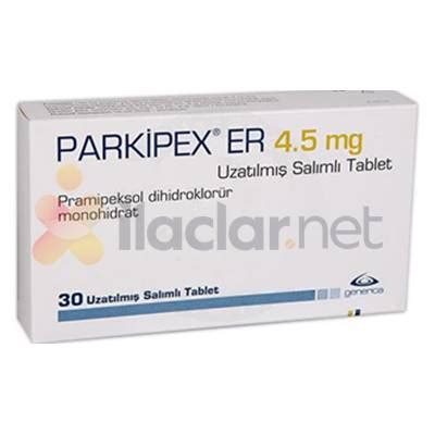 Parkipex Er 4,5 Mg Uzatilmis Salimli 30 Tablet