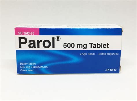 Parol 500 Mg 20 Tablet Fiyatı