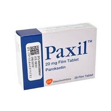 Paxil 20 Mg 28 Tablet