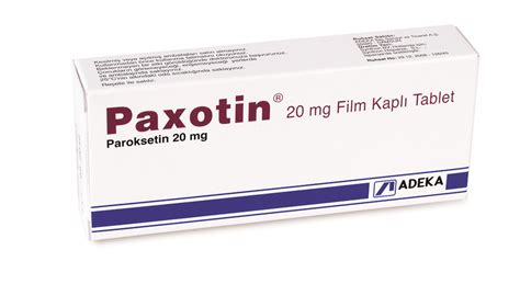 Paxotin 20 Mg 14 Film Kapli Tablet