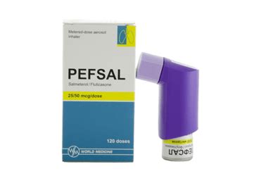 Pefsal 25 Mcg/50 Mcg Aeresol Inhaler (1 Inhaler 120 Doz)