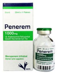 Penerem 500 Mg I.v. Enjeksİyonluk/ İnfÜzyonluk ÇÖzeltİ HazirlamakİÇİn Toz