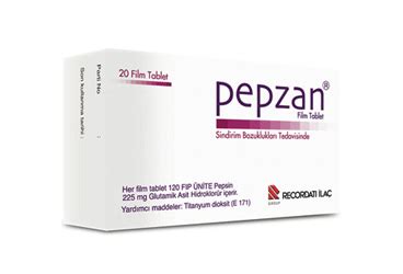 Pepzan 225 Mg/225 Mg Film Tablet (20 Tablet) Fiyatı