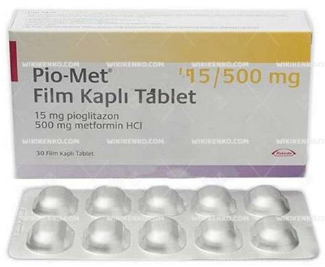 Pio-met 15/500 Mg 90 Film Tablet Fiyatı