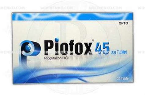 Piofox 45 Mg 30 Tablet