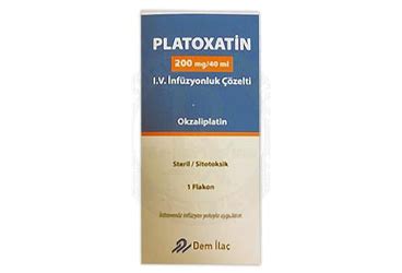 Platoxatin 200 Mg / 40 Ml I.v. Infuzyonluk Cozelti