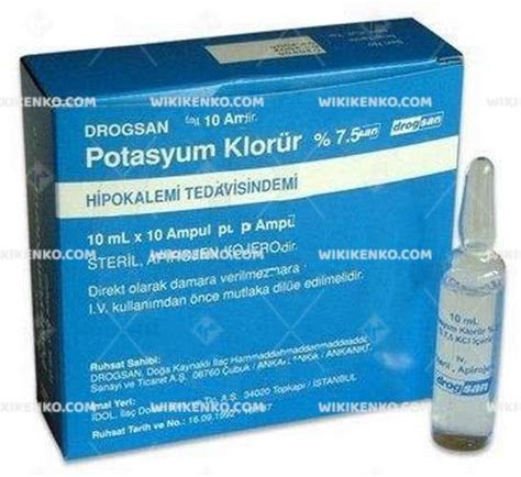 Potasyum Klorur Biofarma % 7,5 100 Ampul