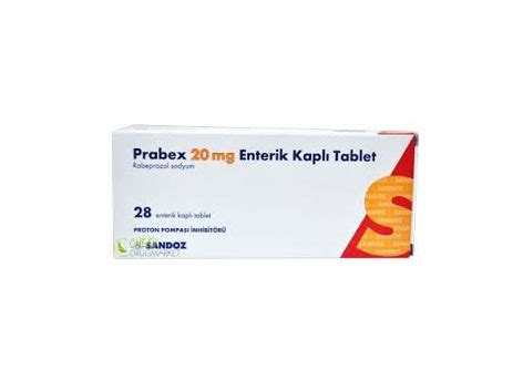Prabex 20 Mg 28 Enterik Kapli Tablet Fiyatı
