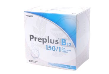 Preplus B12 150/1 Mg 60 Efervesan Tablet Fiyatı