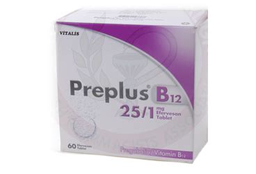 Preplus B12 25/1 Mg 60 Efervesan Tablet Fiyatı