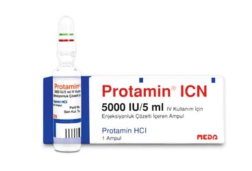 Protamin Icn 5000 Iu/5 Ml Iv Kullanim Icin Enjeksiyonluk Solusyon Iceren Ampul Fiyatı