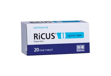 Ricus 1 Mg 20 Film Tablet