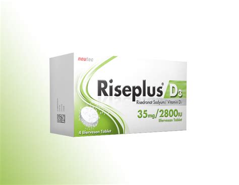 Riseplus D3 35 Mg/2800 Iu 4 Efervesan Tablet