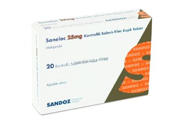 Saneloc 25 Mg Kontrollu Salimli Film Kapli Tablet (20 Tablet)