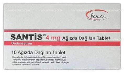 Santis 4 Mg Agizda Dagilan 10 Tablet