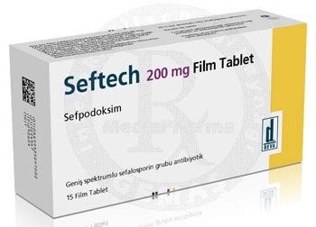 Seftech 200 Mg 15 Film Tablet Fiyatı