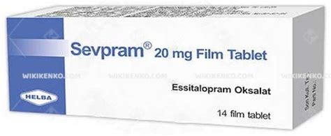 Sevpram 20 Mg 14 Film Tablet