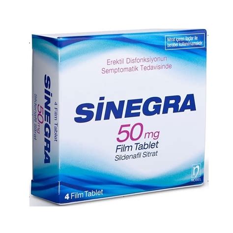 Sinegra 50 Mg 4 Film Tablet Fiyatı