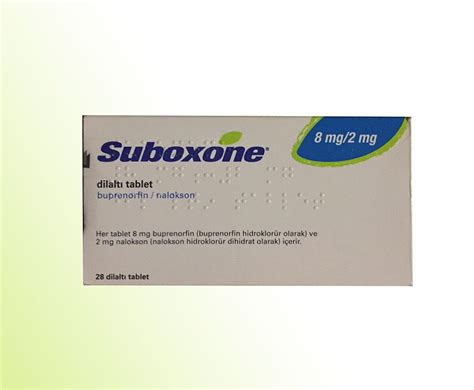 Suboxone 8 Mg/2 Mg 28 Dilalti Tablet Fiyatı