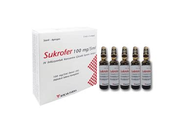 Sucroxa 100 Mg/ 5 Ml Iv Enjeksiyonluk Cozelti (5 Ampul) Fiyatı