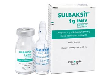 Sulbaksit Im/iv 1000 Mg 1 Flakon