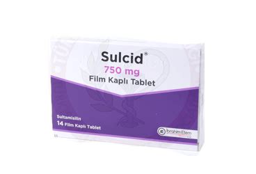 Sulcid 750 Mg Film Kapli Tablet (14 Tablet) Fiyatı