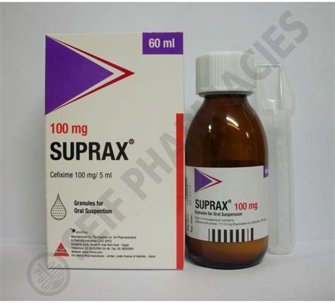 Suprax 100 Mg 100 Ml Suspansiyon Fiyatı