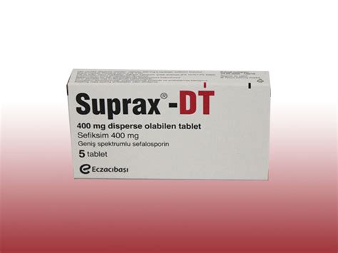 Suprax-dt 400 Mg Dagilabilir Tablet (5 Tablet) Fiyatı