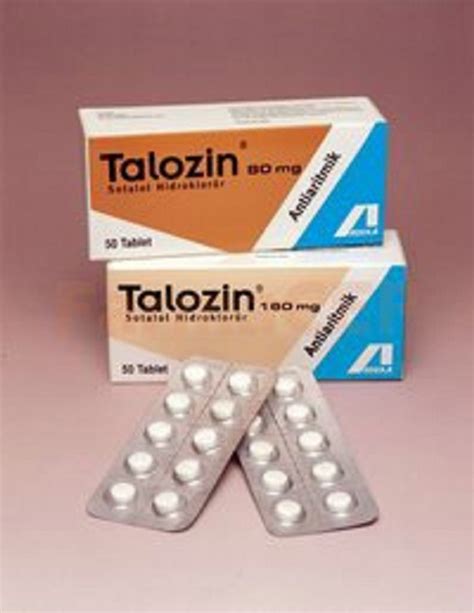 Talozin 80 Mg 50 Tablet