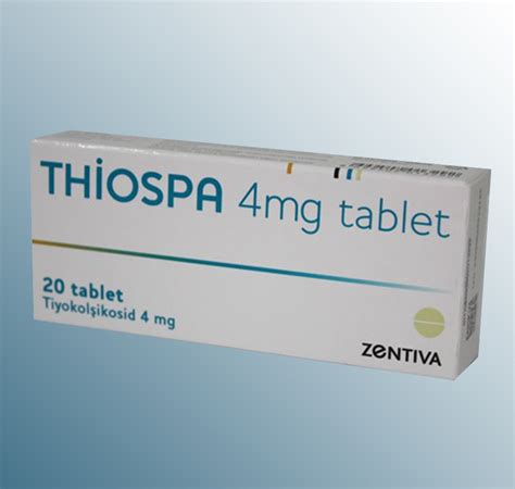 Thiospa 4 Mg Tablet (20 Tablet) Fiyatı