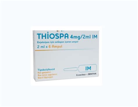 Thiospa 4mg /2ml 6 Ampul Fiyatı