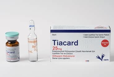 Tiacard 25 Mg Enjeksiyonluk/infuzyonluk Cozelti Hazirlamak Icin Liyofilize Toz Ve Cozucu (1 Flakon+1 Cozucu Ampul)