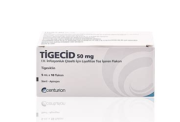 Tigecid 50 Mg Iv Infuzyon Coz. Icin Liyofilize Toz Iceren 10 Flakon Fiyatı