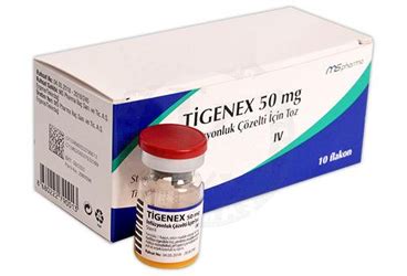 Tigenex 50 Mg Infuzyonluk Cozelti Icin Toz (10 Flakon)