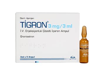 Tigron 3 Mg/3 Ml Iv Enj. Coz. (5 Ampul) Fiyatı