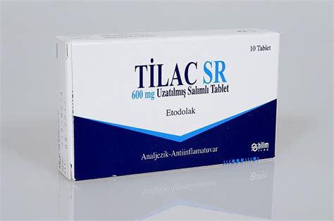 Tilac Sr 600 Mg 10 Uzatilmis Salimli Tablet Fiyatı