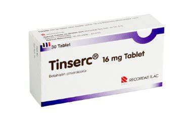 Tinserc 16 Mg 30 Tablet Fiyatı