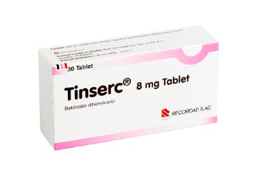 Tinserc 8 Mg 30 Tablet Fiyatı