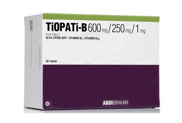 Tiopati-b 600mg / 250mg / 1mg 30 Film Tablet Fiyatı
