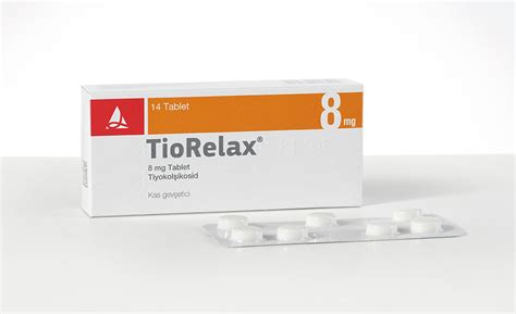 Tiorelax 8 Mg 14 Tablet Fiyatı