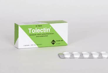 Tolectin 200 Mg 30 Komprime Tablet