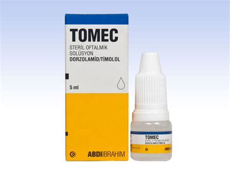 Tomec %2 + %0.5 Steril Oftalmik Solusyon 5 Ml Fiyatı