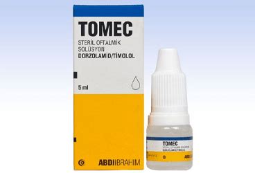 Tomec %2 + %0.5 Steril Oftalmik Solusyon 6 Ml Fiyatı