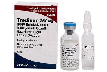 Tredison 250 Mg Im/iv Enjeksiyonluk/infuzyonluk Cozelti Hazirlamak Icin Tozve Cozucu (1 Flakon + 1 Cozucu Ampul)