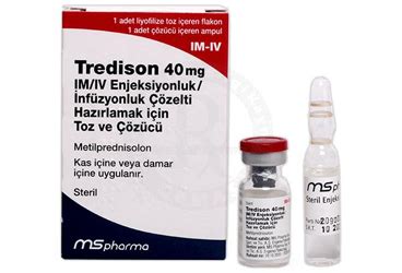 Tredison 40 Mg Im/iv Enjeksiyonluk/infuzyonluk Cozelti Hazirlamak Icin Toz Ve Cozucu (1 Flakon + 1 Cozucu Ampul)
