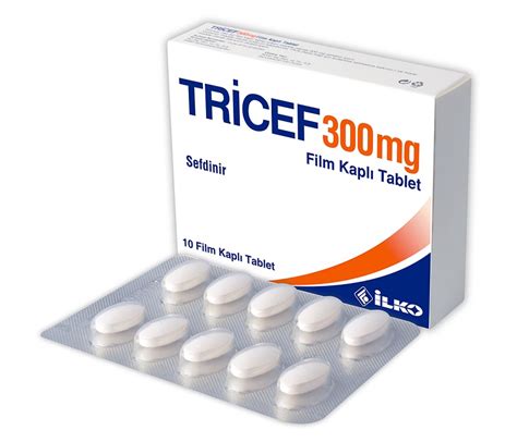 Tricef 300 Mg 10 Film Kapli Tablet