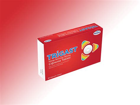 Trigast 10 Mg/800 Mg/165 Mg 12 Cigneme Tableti (12 Tablet) Fiyatı