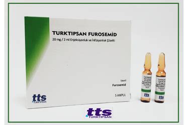 Turktipsan Furosemid 20 Mg / 2 Ml Enjeksiyonluk Ve Infuzyonluk Cozelti Fiyatı